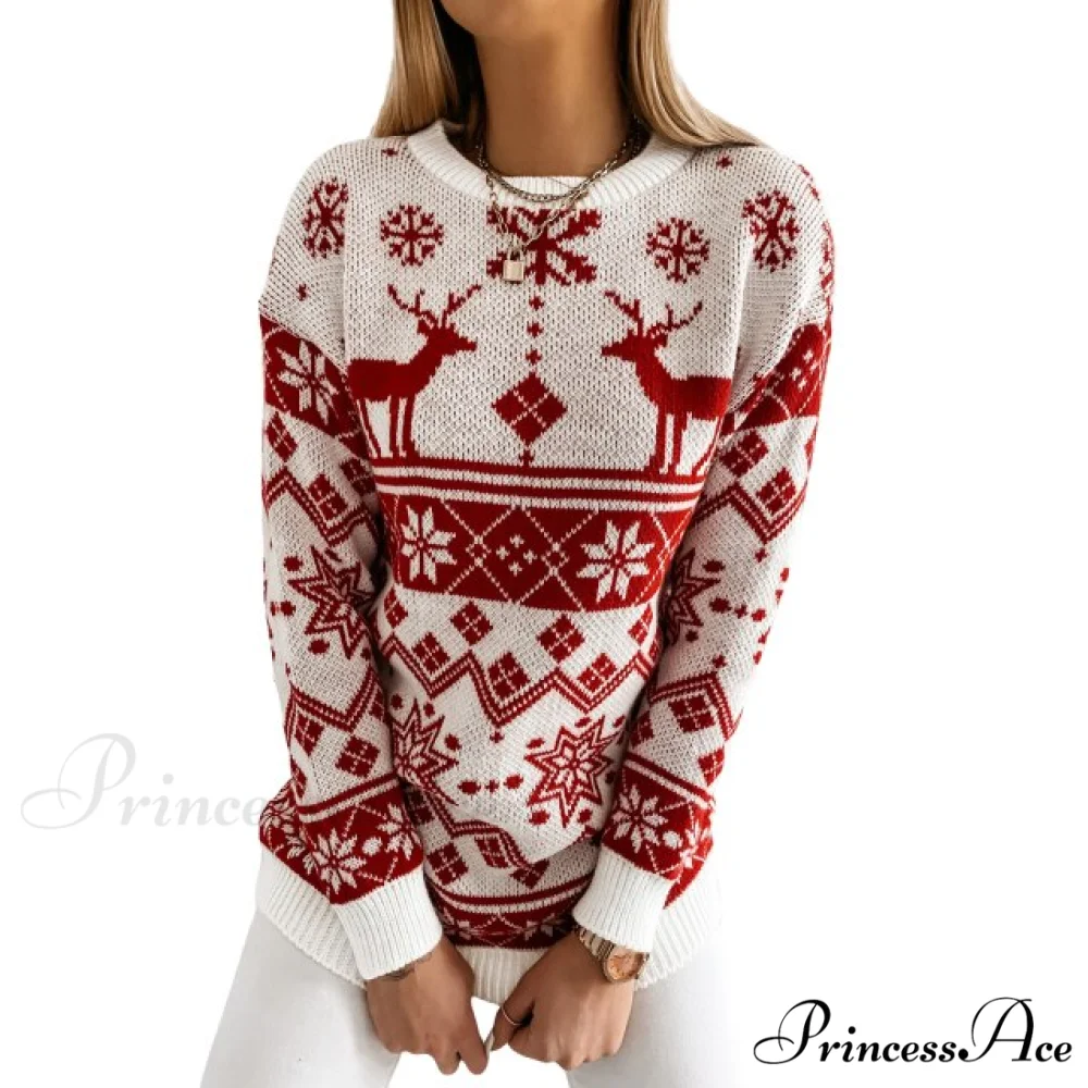 Christmas Santa Snowflake Sweaters - Image 2