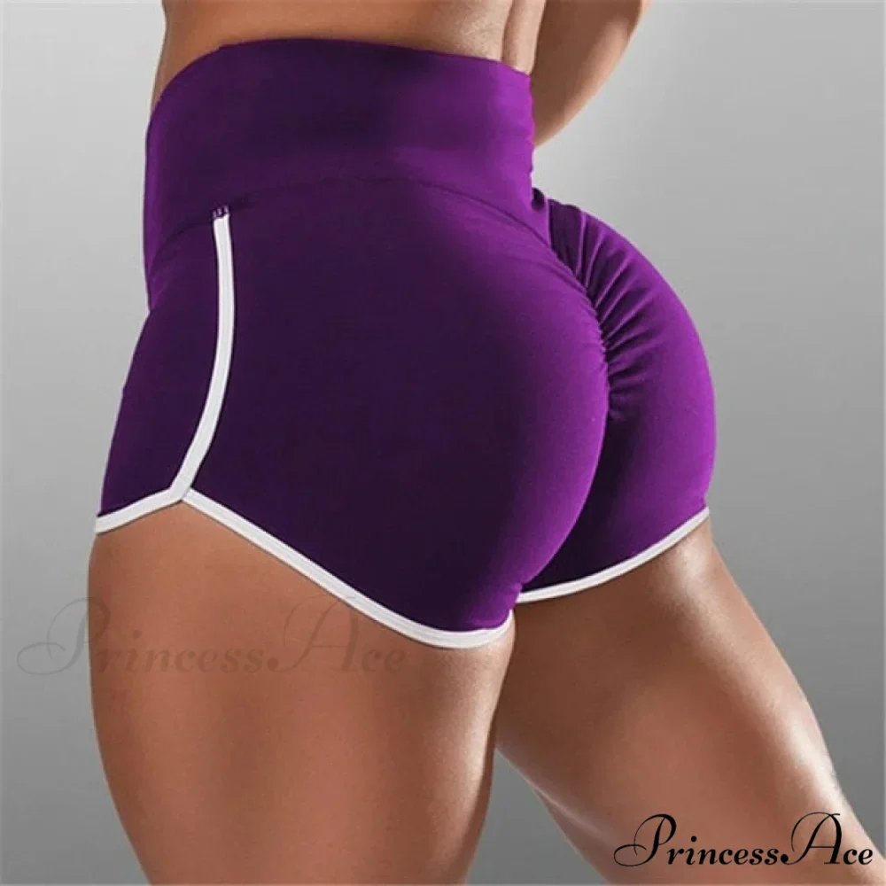 High Waist Elasticated Seamless Sport Shorts - Image 16