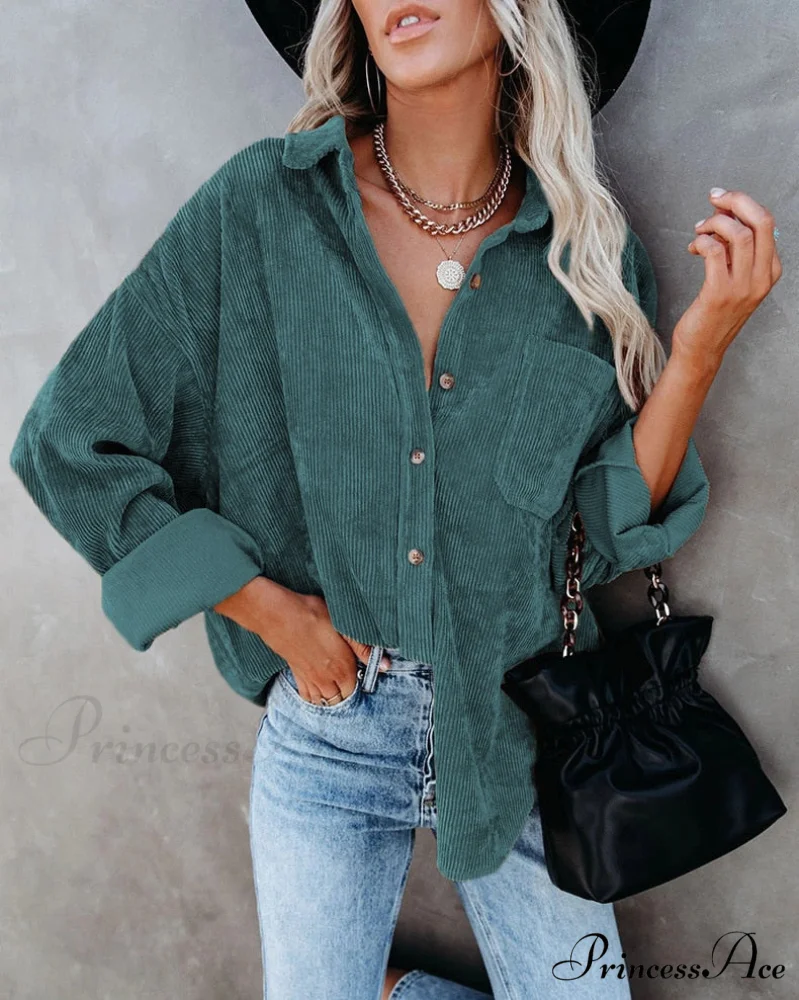 Corduroy Tunic Ladies Coats - Image 9