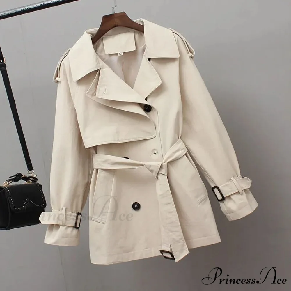 Temperament Windbreaker Trench Coat - Image 8