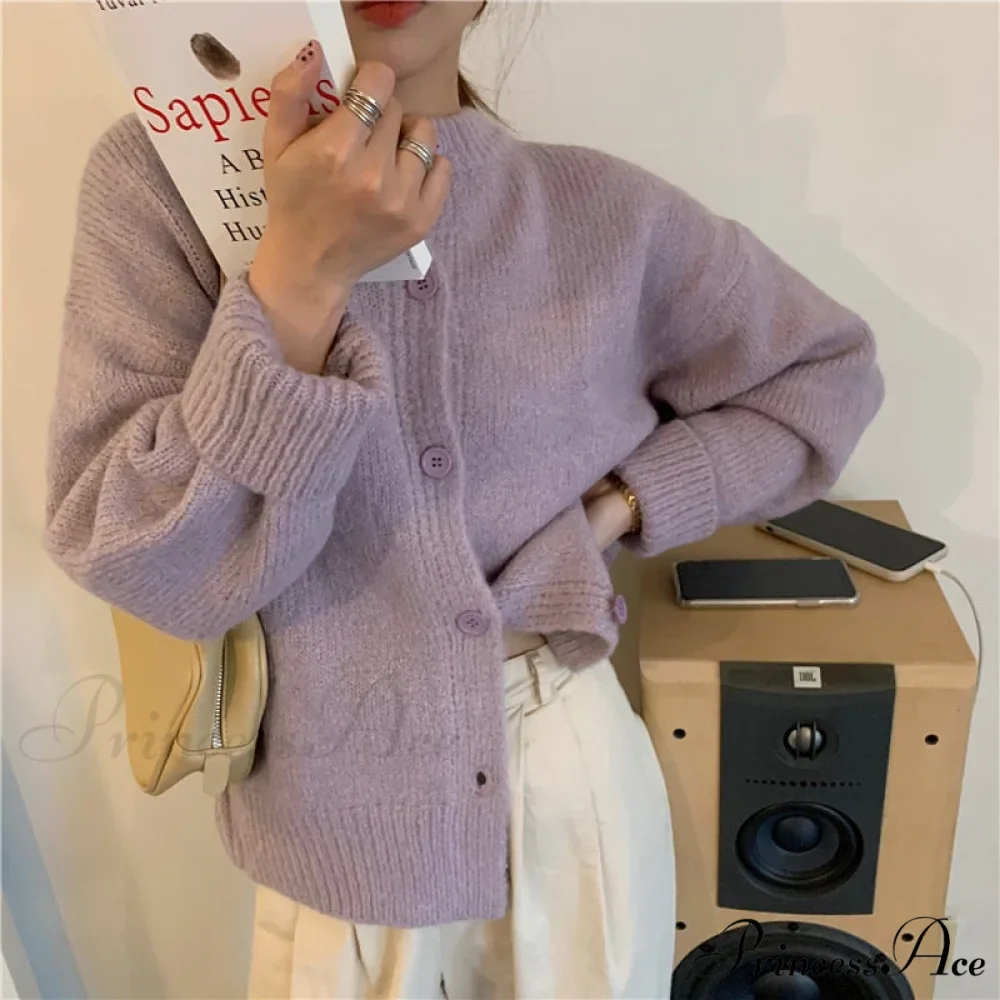 Sweaters Cardigans Warm Casual Arrival Solid Knitwear Loose Coat - Image 15