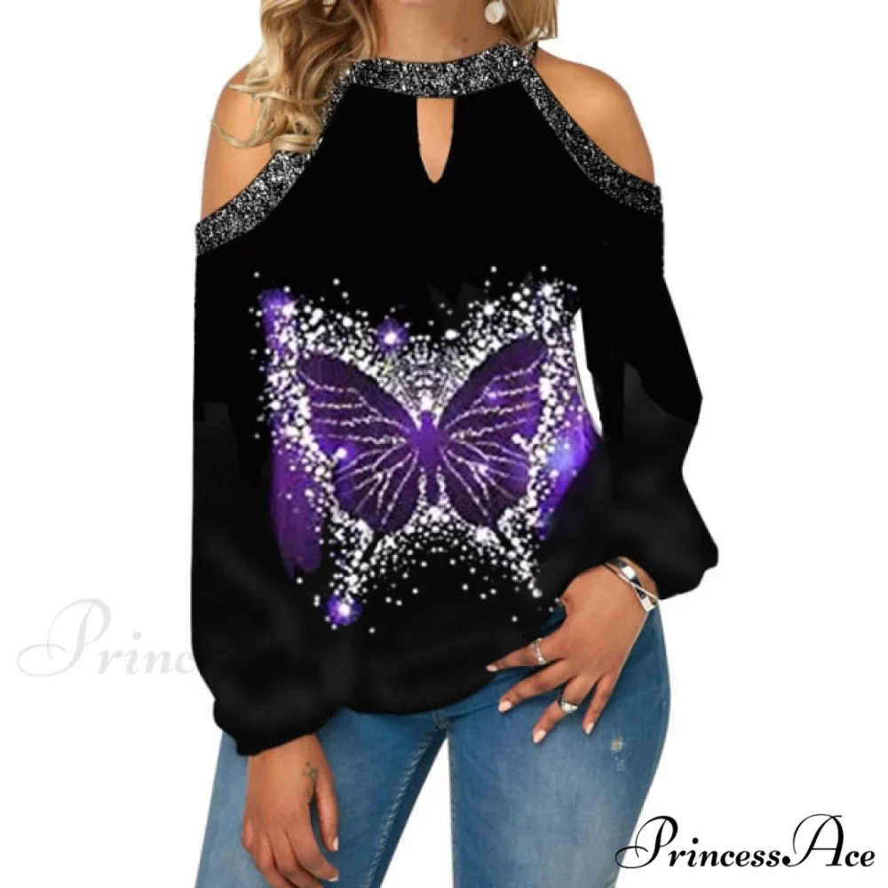 Casual Off Shoulder Loose Pullover Top - Image 10