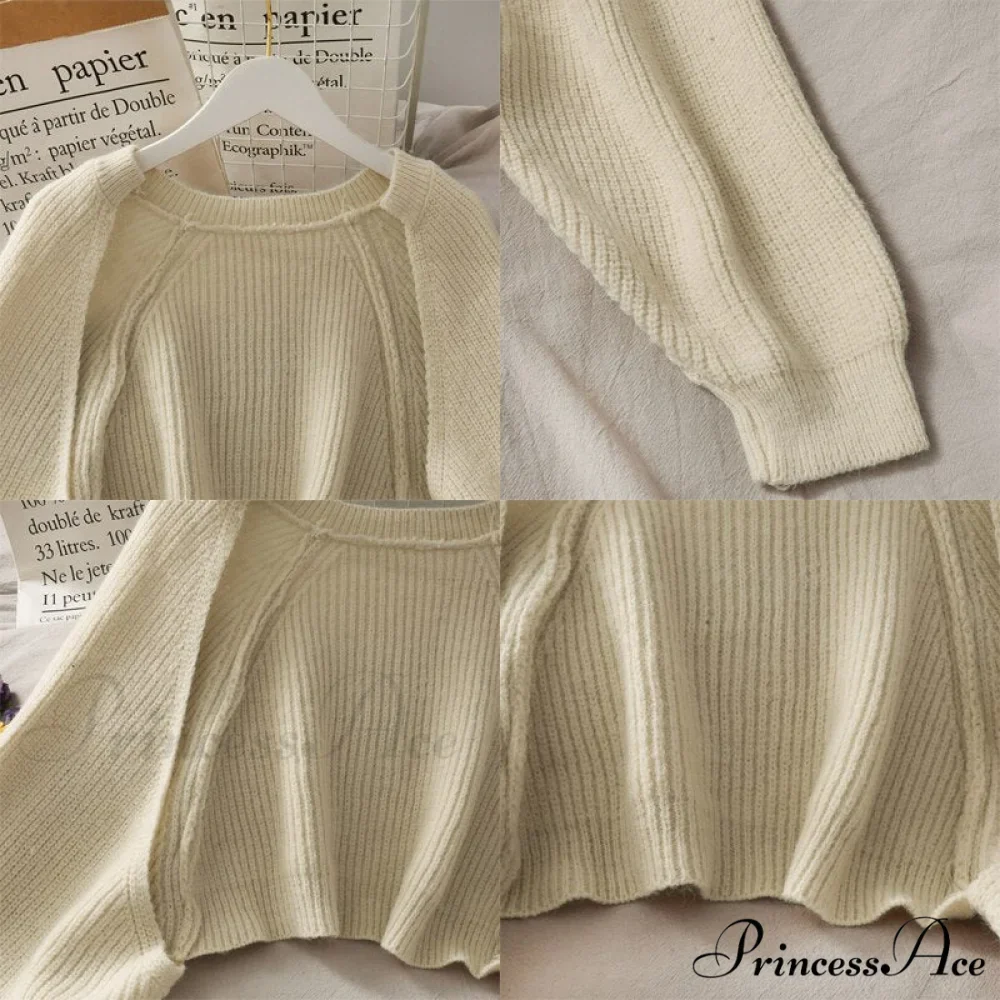 Female Solid Casual Chic Short Knitted Cardigans - Image 6