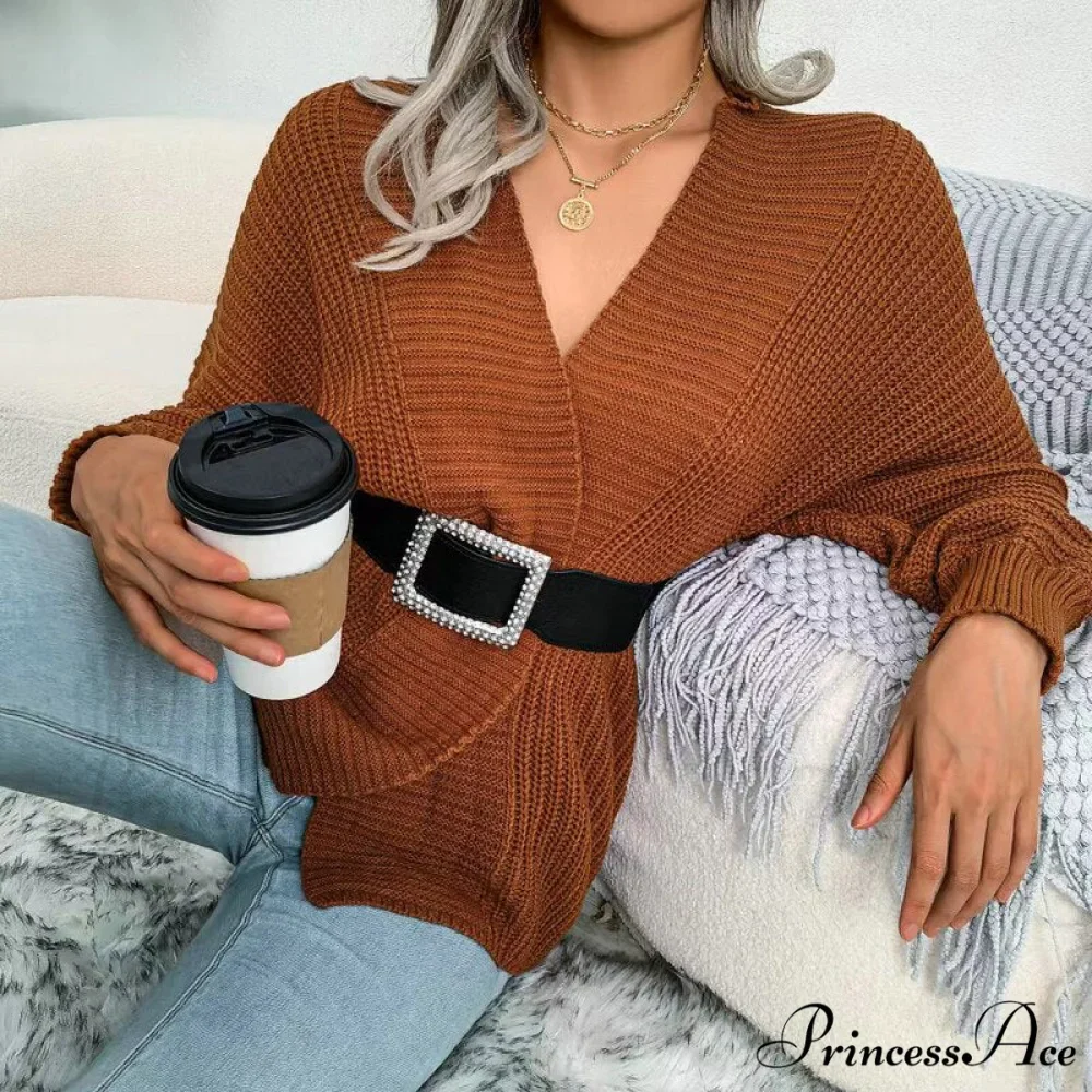 Women Autumn Knit Loose Cardigan - Image 4