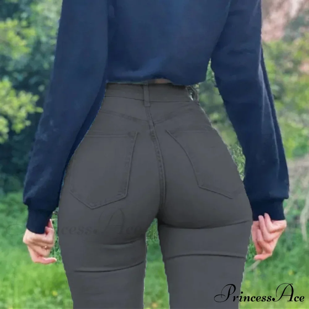 Plus Size Skinny Women's Stretch High Waisted Sexy Pencil Fashion Streetwears Elastici Slim Casual Denim Jean - Image 9