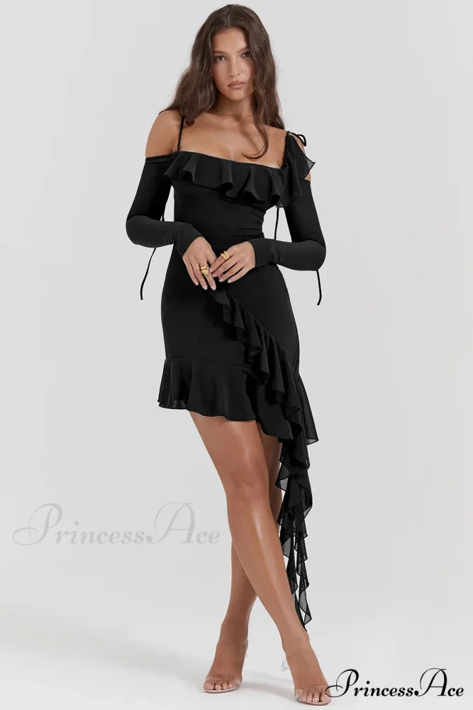 Eleanora Ruched Stylish Mini Dress