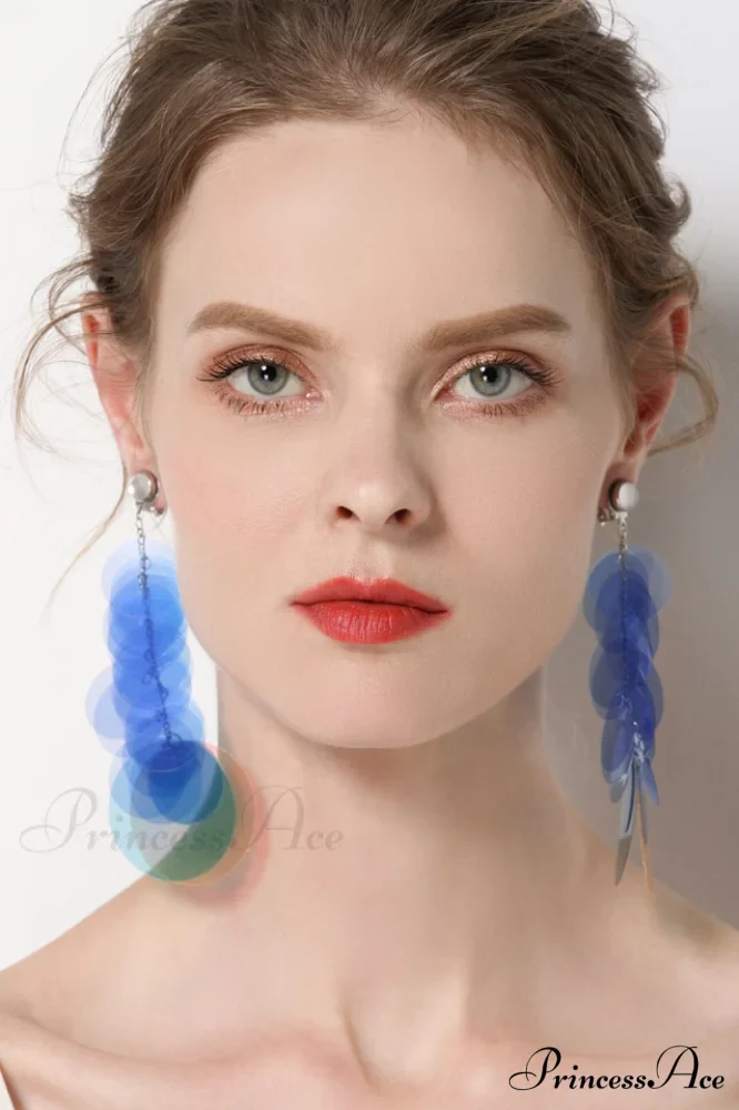 Jelly Color Stylish Sequin Earrings