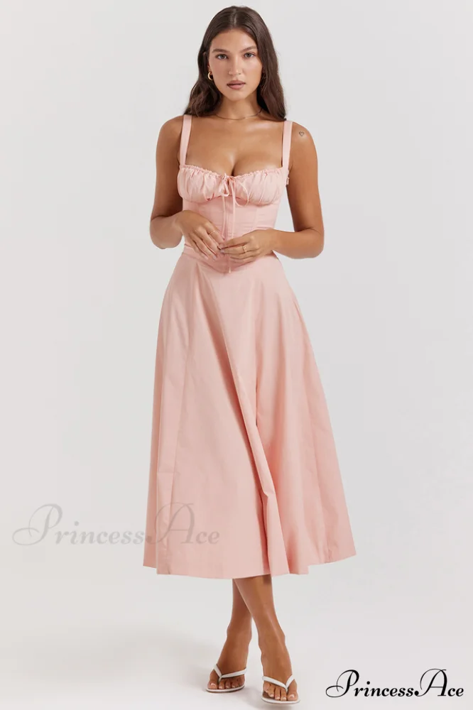 Carmen Pink Stylish Tunic Sundress