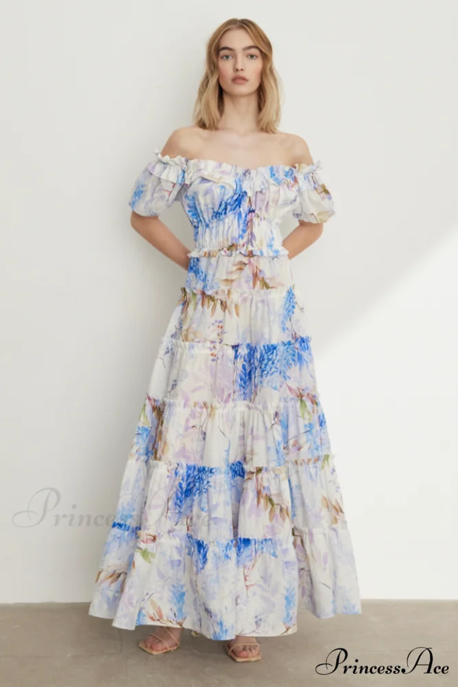 Lavander Maxi Stylish Boho Dress