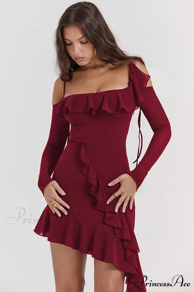 Kiki Ruffle Stylish Mini Dress - Image 3
