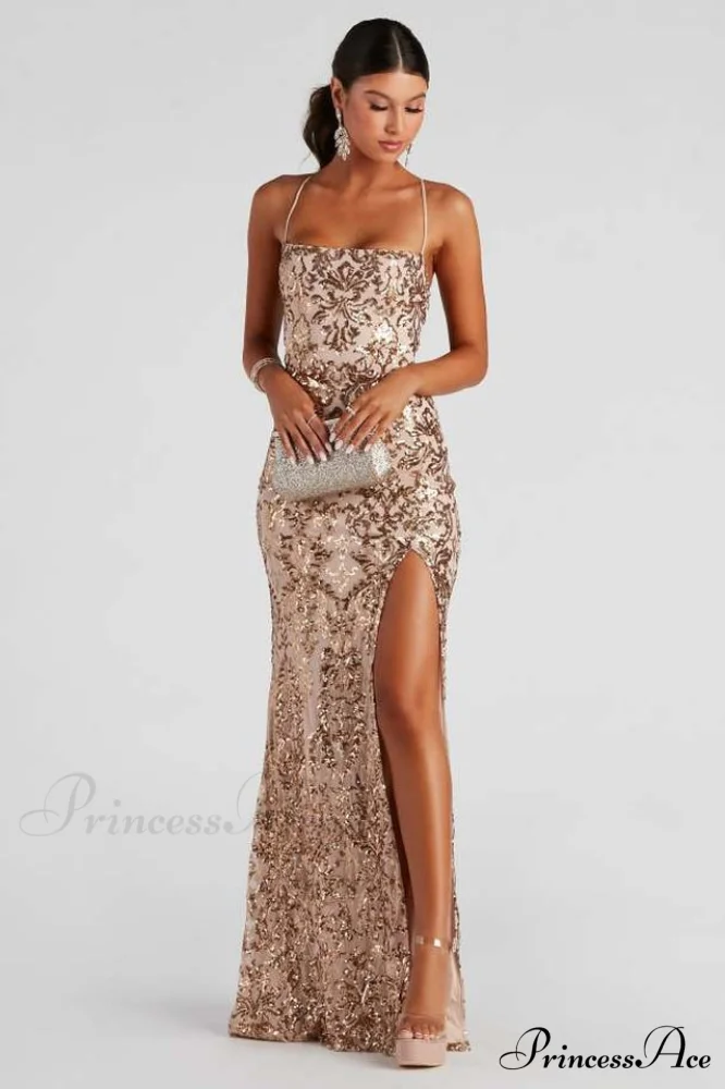 Kinsley Formal Stylish Sequin Mermaid Dress