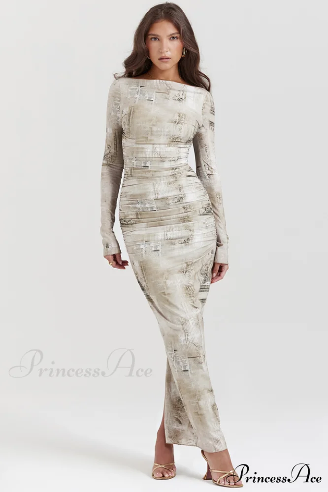 Lanetta Feminine Stylish Printed Maxi Dress