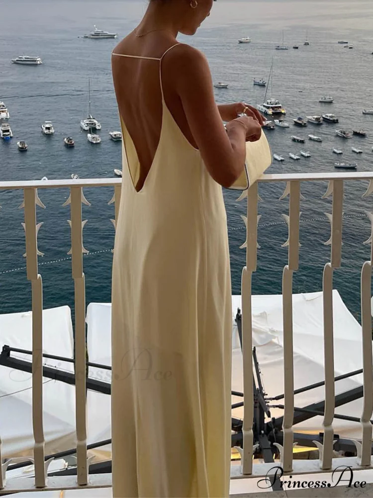 Backless Vacation Graceful Long Dress