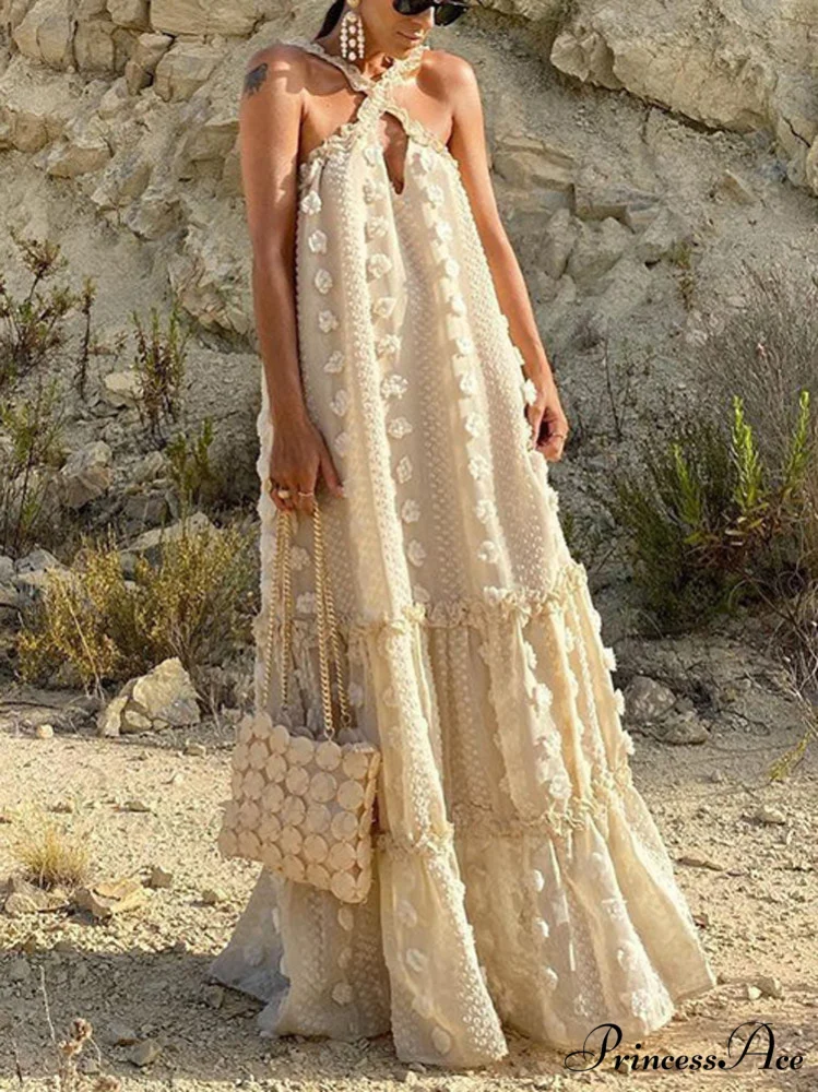 Halter Tassel Graceful Mini Dress