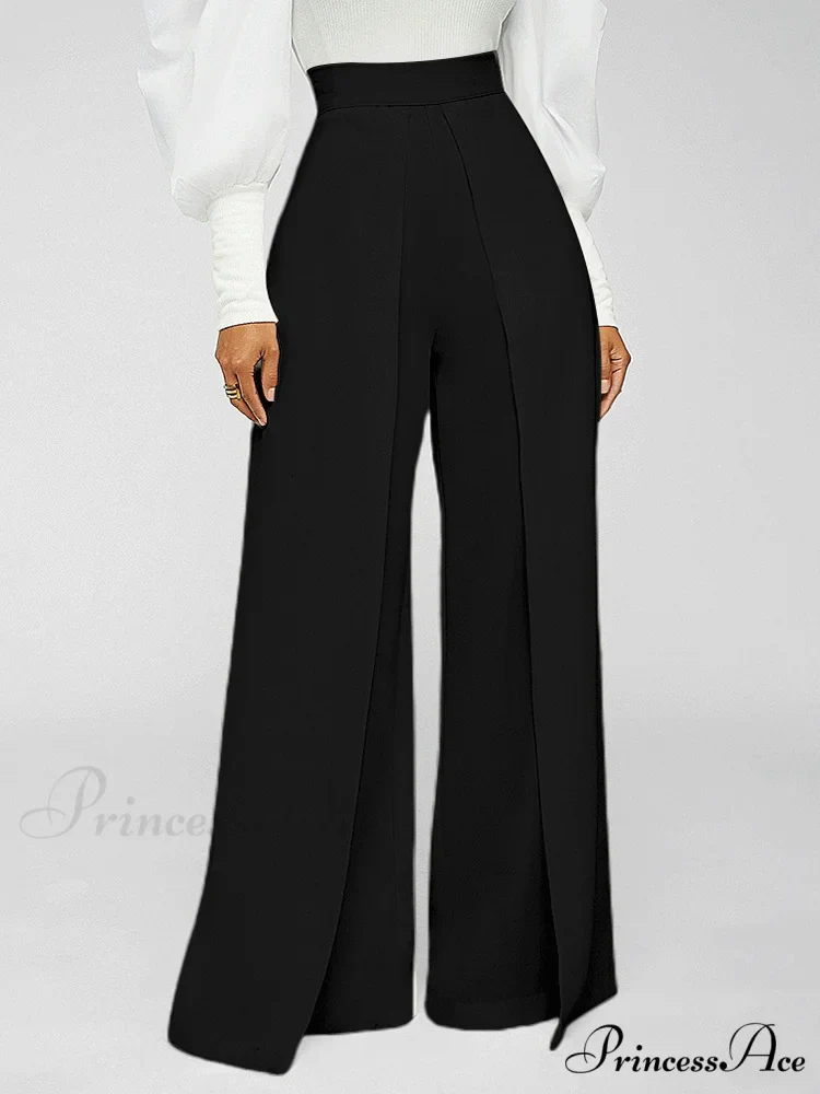 High Waisted Graceful Stacked Stretch Pants