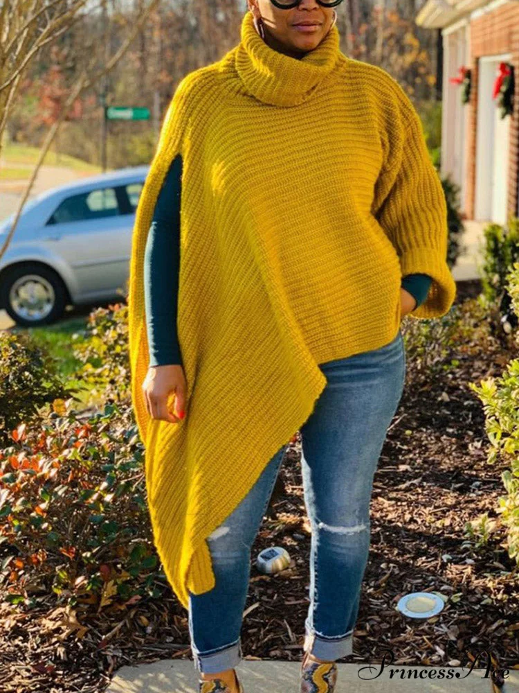 Knit Ruffle Graceful Sleeve Solid Tops