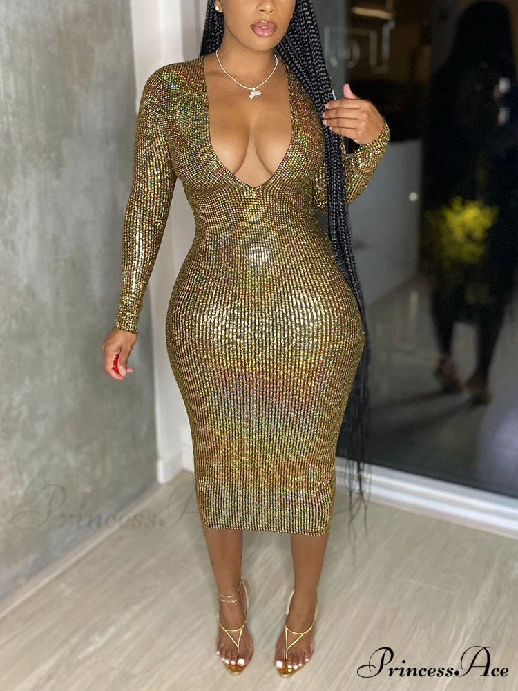 Deep V Neck Trendy Lace Up Mini Dress