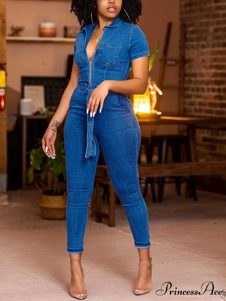 Denim Charming Vest Dress