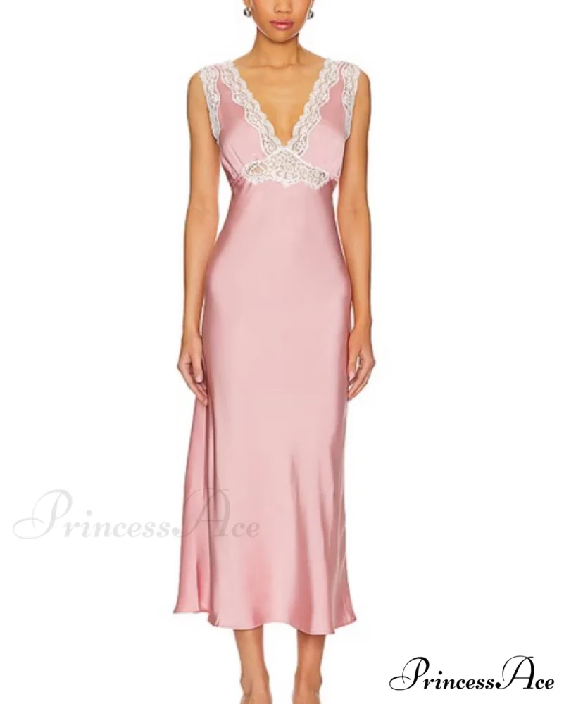 Jordan Midi Dress Charming in Baby Pink