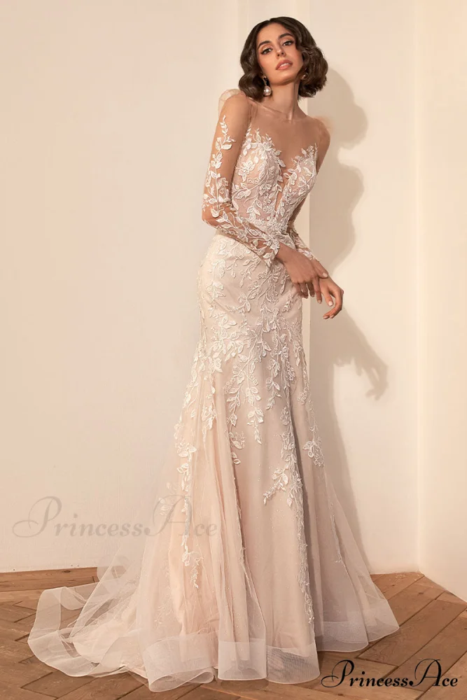 Passionate Love Graceful Mermaid Wedding Dress