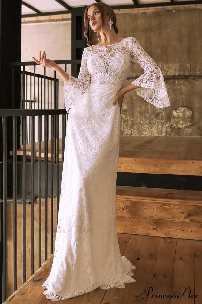 Magical Eternity Lace Trendy Mermaid Wedding Dress
