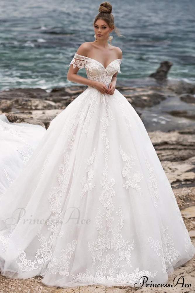 Marley Strapless Graceful A-line Wedding Dress