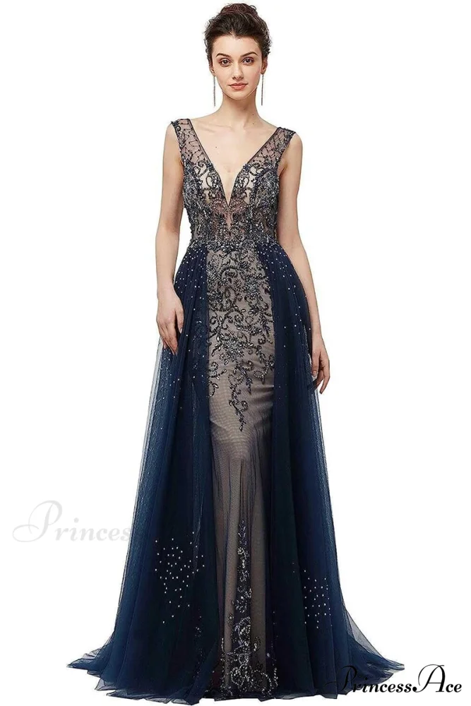 Asheville Embellished Graceful Backless Maxi Dress