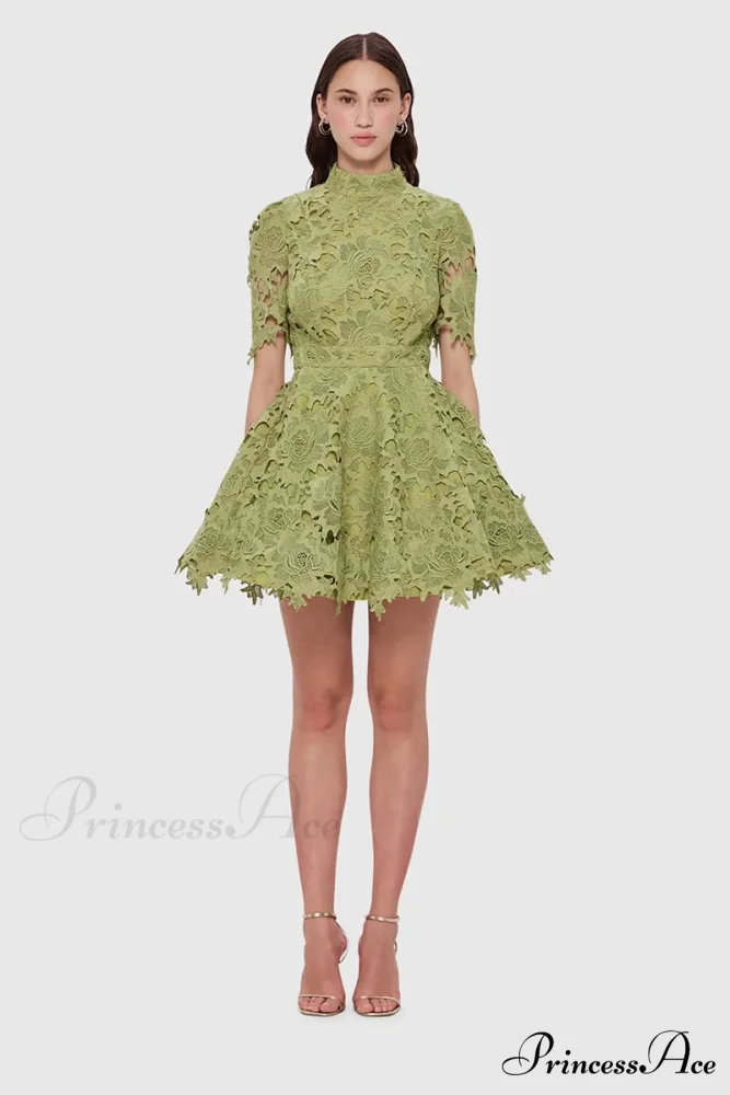 Samira Lace Graceful Mini Dress