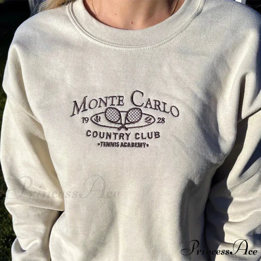 Monte Carlo Country Charming Club Embroidered Sweatshirt